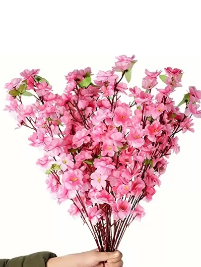 1/5/10支装人造樱花 - 仿真樱花 - 适用于周年纪念、婚礼、家居装饰及各种房间布置 - DIY完美礼物，送给家居装饰爱好者，春季装饰