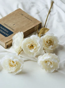 1/3/8 pièces Fleurs artificielles, lotus en soie à 5 têtes, fausse pivoine à tige longue, convient pour le mariage, la cérémonie, la décoration, l'aménagement floral DIY, la décoration intérieure du salon, de la chambre à coucher, de la salle à manger, pivoine artificielle réaliste pour le bureau, le jardin, la fête, la décoration de boutique, la décoration de fête, de vacances - sans contenant, en matière plastique, pour poser sur une table, bouquet de mariée vert intemporel, centre de table romantique, centre de table de table
