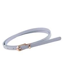 1pc Women's Thin Waistband With Gold Buckle Jeans Formal Pants Thin Dress Waistband Jeans Pants With Needle Buckle Waistband Solid Color Waistband 0.39 Inches (About 1.0 Cm) Wide Fall, Autumn, Halloween - Multicolor - View 12