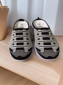 2025 Spring/Autumn New Flexible FIyknit Upper Breathable Casual Walking Shoes, Lightweight Low-Top Slip-On Work Comfortable Flats For Women