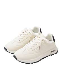 Casual sportschoenen voor dames, vetersluiting, zachte zool, nieuw design voor lente en herfst, dagelijks comfortabel buiten, hardloopschoenen
