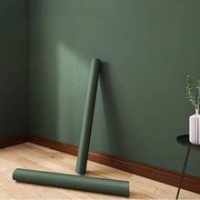 1 Roll Solid Dark Gray Removable Wallpaper, Self-Adhesive Contact Paper For Cabinet Background, Wall, Tabletop, Shelf, Waterproof & Oil-Resistant Thick Vinyl Decorative Paper - Green - View 8