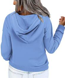 Plus-Size-Hoodies For Women Quarter Zip-Up Hooded Sweatshirts Lightweight Long Sleeve Pullover Tops With Pocket