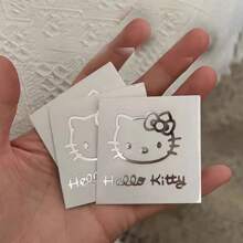 Sanrio 1pc金属贴纸ins风卡通3D立体金属可爱耗材手机装饰防水贴平板贴电脑贴水杯贴电灯贴镜子贴