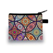 Mandala/Meditation Pocket Wallet Purse Key Pouch Flower Purse Wallet Purse Wallet Mini Wallet Coin Wallet Summer