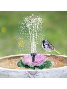 6-Nozzle Floating Solar Flower Fountain, Bird Bath Decor, Solar Powered, Tool-Free Installation, Suitable For Garden Ponds - Multicolor - View 2