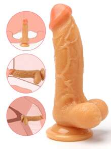 Realistischer, langer, dicker Dildo für Erwachsene als Sexspielzeug für Frauen, riesiger Penisform Dildo, großer Penis Sexspielzeug für Frauen, extra langer und großer Penis Sexartikel für Erwachsene, Analdildo mit Saugnapf zum Handfreien Gebrauch, Butt Plug Analsexspielzeug, Dildo für die Selbstbefriedigung von Erwachsenen