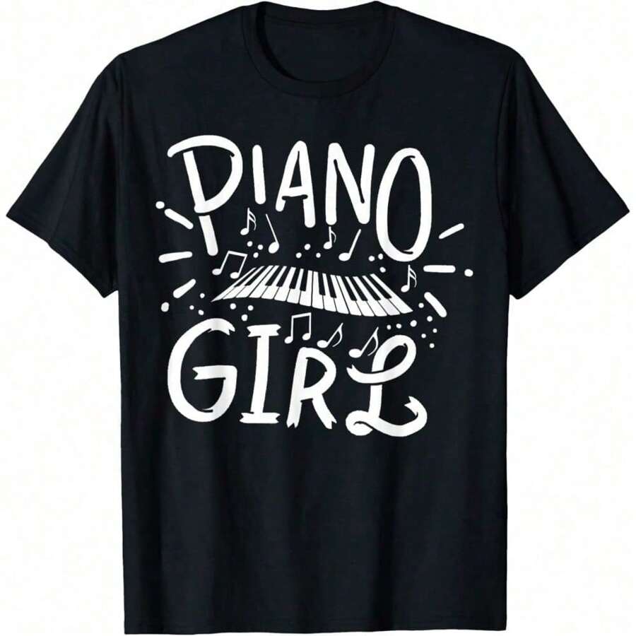 Piano Girl Pianist Musical Cute T-Shirt,Music Shirt,Women Shirt,Gift For Women