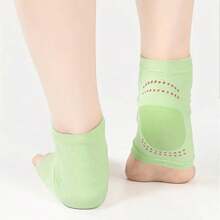 1 双男女通用保湿高跟袜，硅胶保湿高跟袜，去除老茧，软化和支撑脚跟，防止脚跟开裂