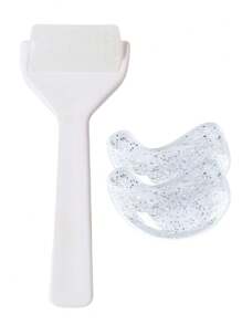 3 件套面部按摩套装：1 件面部按摩凝胶滚轮 + 2 件眼部凝胶贴片，紧致肌肤，减少黑眼圈，是万圣节、圣诞节、母亲节、情人节送给家人和朋友的绝佳礼物 - 彩色 - 查看 14