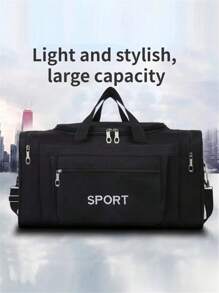 Travel Gym Bag Waterproof Short-Distance Travel Bag Portable Sports Fitness Bag Yoga Exercise Training Bag Large Capacity Tote Bag Handbag Duffel Bag,Foldable Large Capacity Portable Travel Bag Luggage Storage Bag Sports Gym Bag Long And Short Travel Bag Bag For School School Accessories School Stuff