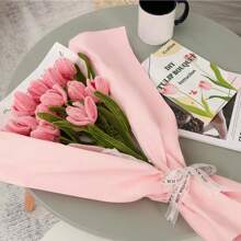 200 Pieces Pipe Cleaners Craft Supplies DIY Chenille Stems Tulip Bouquet Kit Tutorials For Wedding Bouquet,Wedding Gift, For Mother's Day