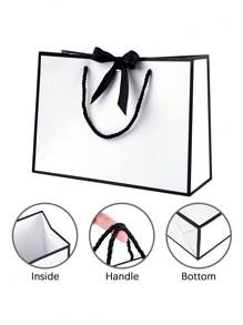 1/2/3sets, Large Paper Gift Bags - Comes With Tissue Paper And Greeting Cards - Valentine's Day Gift Bags - Portable Gift Bags With Handles - (Suitable For Women's Bridesmaids, Birthdays, Valentine's Day, Wedding Parties, Graduation Ceremony, Mother's Day)