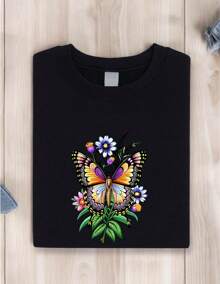 Butterfly  Shirt, Cute Butterfly Sweatshirt, Butterfly Lovers Gift, Butterfly , Animal Hoodie, Butterfly Lover Gift Idea, Boho Butterfly Hoodie, Butterfly And Moth Shirts TX-1685