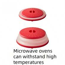 Tapa antisalpicaduras de microondas de silicona, tabla de escurridor de comida y frutas, cubierta de alimentos para microondas, tapa para plato de microondas, accesorio esencial de cocina, apto para lavavajillas