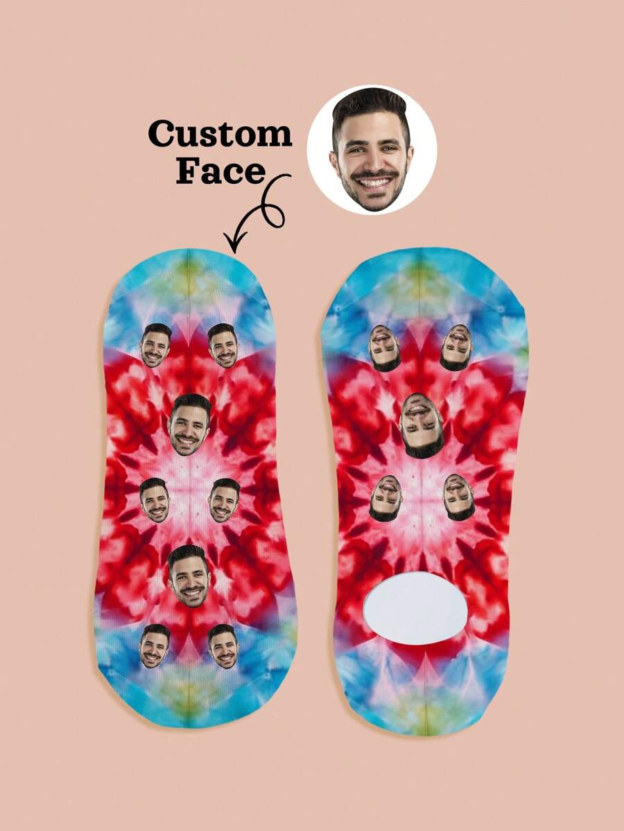 1 para spersonalizowanych krótkich skarpetek, spersonalizowane skarpetki niewidoczne, letnie niewidoczne krótkie skarpetki, modne oddychające skarpetki niewidoczne, prezent rocznicowy, prezent walentynkowy, prezent urodzinowy, prezent ślubny, prezent na dzień matki, prezent dla najlepszego przyjaciela, prezent dla mamy, prezent dla dziewczyny, prezent dla niej