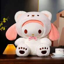 Sanrio Juguete de peluche Sanrio de 23cm, Kuromi, Hello Kitty, Melody, muñeco de Scratch, muñeco de escritorio, almohada, ornamento de escritorio, regalo diario, regalo festivo, regalo de Navidad y Halloween