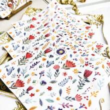 20 件 13 * 13 英寸一次性多色花叶图案餐巾，用于生日派对、家庭聚会、婚宴、酒店和餐厅装饰纸