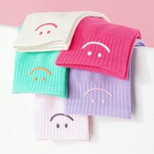 5 Pairs Cartoon Animal Dopamine Socks For Kids, Dinosaur Pattern Sports Socks, Giraffe Expression Pattern Girls Breathable Sweat-Absorbing Socks, Colorful Cartoon Sports Socks For Boys, Suitable For Home, Outdoor, School Wear In All Seasons