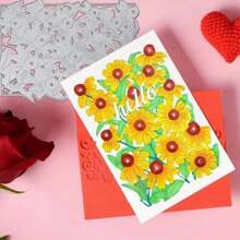 [Spring/Summer] Sunflowers Metal Cutting Dies Stencil, Premium Flowers Die-Cuts Set For Card Making, DIY Scrapbooking, Album Photo Decorations, Paper Crafts Tools