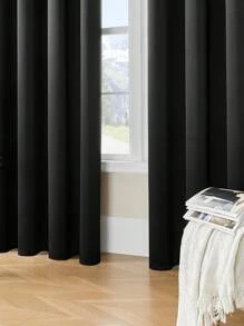 遮光窗帘，隔热，不透明窗帘，带孔眼，轻质隔热，防紫外线，卧室家居客厅室内装饰