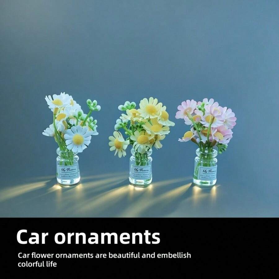 3 szt. Śliczne Mini Realistyczne Wnętrze Samochodu Deska Rozdzielcza Dekoracja