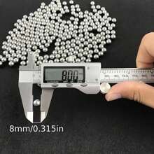 100pcs Glossy Steel Ball 4mm/6mm/8mm/10mm, Outdoor Slingshot Steel Balls, Slingshot Accessories, Bearing Steel Balls, Bicycle Ball Bearings