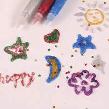 10ml Gold Onion Gel Pen DIY 3D Glitter Glue For Children Handmade Cards, Decoration & Art Painting Supplies,Back To School