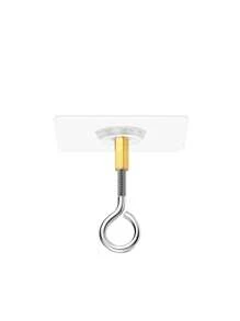 1pc Adhesive Ceiling Hook, Stainless Steel Eye Hook For Hanging Small Plants, Lanterns, Wind Chimes, Decor Without Drilling