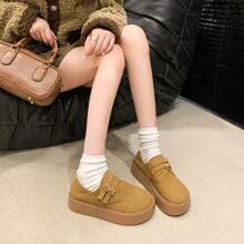 Casual Slip-On Shoes For Women, Bogen Shoes 2025 New Season, Thick Sole Elevator Bogen Shoes