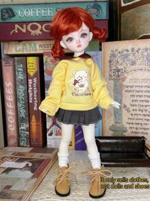 1pc Retro Style Doll Clothes, Suitable For 6-Inch BJD/30cm Dolls. Unique Designs Including Sporty, Academic Styles, A Dream Outfit Collection For Doll Lovers, Adorable For Girls. (This Series Of Doll Clothes Are Suitable For 30cm Dolls, Due To Different Doll Shapes, The Tightness And Length May Vary Slightly. The Handmade Miniature Garments May Have Minor Handcraft Flaws, Which Do Not Affect The Overall Effect. Buyers With Concerns May Want To Consider Carefully)