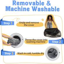 Washable Orthopedic Large Dog Bed - Dog Beds Large Sized Dogs With Removable Cover Waterproof Pet Bed With Bolster For Extra Large Pet - Dark Grey - View 5