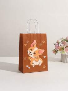 4pcs Dog Candy Bags, Puppy Party Gift Bags With Candy, Dog Birthday Party Decor Supplies, For Mother's Day , Bridesmaid Gifts , Gratuation Gifts , Birthday Gifts,Wedding Gifts