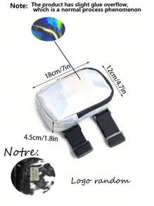 2PCS/Set Holographic Thigh Bag - Phone Holder Festival Bag For Women, Men - Iridescent Ankle Pouch - Reflective Carnival Bag Sports Bag Sport Bag Waterproof Bag Holiday Beach Travel Vacation Phone Case Waterproof Phone Case Phone Bag Summer Swimming Bag Swim Holiday Beach