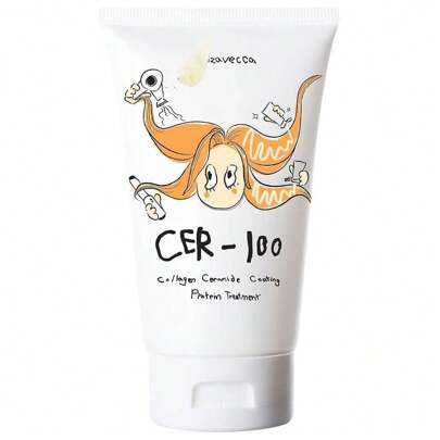 Tratamento de Proteína com Revestimento de Cerâmida de Colágeno, Máscara de Cabelo Nutritiva e Cuidadosa, Hidratante e Suavizante, Hidratante e Cuidadosa para Melhorar Cabelos Secos e Frizados, Máscara de Cabelo