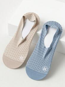 3/6 Pairs Men's Breathable Mesh Silicone Anti-Slip Summer Casual Boat Socks, Thin Invisible Socks, Versatile For Spring&Autumn