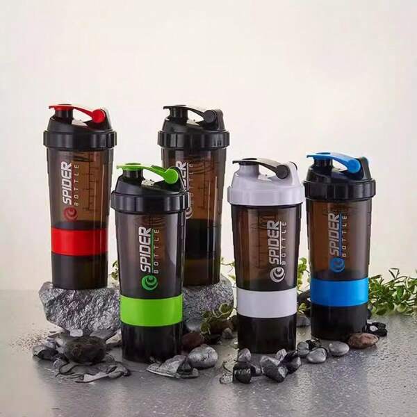 Shaker per proteine a 3 strati, agitatore di proteine per lo sport e il fitness