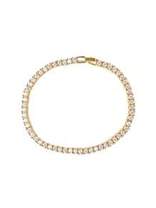 1 件时尚闪亮链条手链，适合男士和女士，优雅的日常穿着或节日派对礼物 - 彩色 - 查看 7