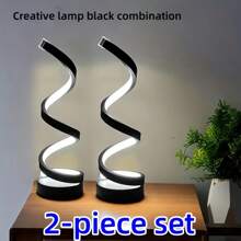 1 Stück klassische Schlangen-förmige spiralförmige LED-Schreibtischlampe - Schlafzimmer-Dekor Nachtlicht mit 3-farbiger dimmbarer Steuerung, USB-betrieben, moderne dekorative Lampe für Zuhause, Büro, Bar, Party, Schreibtisch-Beleuchtung, Mode-Lampe für das Jahr der Schlange