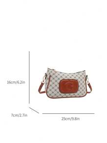 小众法式复古花卉女式腋下包，2025新款韩版时尚休闲百搭单肩斜挎包 - 米色 - 查看 11