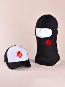 Unisex 2 szt. Mieszany garnitur Moda NY Maska Czapka Oddychająca Wygodna Tkanina Cztery pory roku Uniwersalna Kominiarka Czapka Baseballowa Wiatroszczelna Osłona Przeciwsłoneczna Pyłoszczelna Do Codziennych I Na Zewnątrz Jazda Na Rowerze Sporty