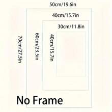 1 幅无框海报墙面艺术“十”专辑封面艺术 - 帆布海报，非常适合音乐爱好者，是卧室、客厅、办公室装饰的理想礼物 - 彩色 - 查看 4