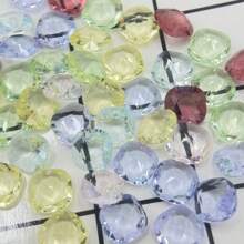 10 件 10 毫米方形透明闪亮珠子，适用于珠宝装饰、DIY 美甲、工艺品、化妆品、杯子、衣服、鞋子 - 彩色 - 查看 4