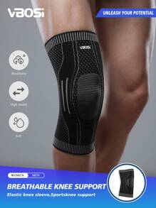 VBOSI 1 Stück rutschfeste, atmungsaktive Knieschützer für Frauen und Männer als Unisex Knieorthese für Basketball, Radfahren, Laufen, Fitness