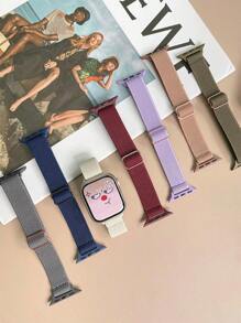 1 paquet de bracelet boucle solo extensible compatible avec pour femmes et hommes en 41 mm, 38 mm, 40 mm, 42 mm (série 10). Bracelet en nylon souple, élastique et tressé, compatible avec les série 10, 9, 8, 7, 6, 5, 4, 3, 2, 1 et SE Ultra