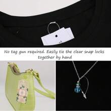 1000PCS Locks PP Commodity Clothes Price Label Tagging Pins Plastic Loop Pin Lock Pins Rope Pin Line Tag