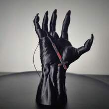 1 pieza Soporte para joyas en forma de mano de demonio gótica - Organizador de joyas de material plástico con ganchos decorativos, decoración de hogar vintage Vuelta al cole