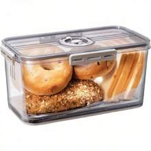 [Nowość] 1 szt. szczelny pojemnik na chleb - szczelny, przenośny pojemnik do przechowywania, odpowiedni do chleba, tostów i wypieków - idealny organizer kuchenny, utrzymuje świeżość i oszczędza miejsce - Wielokolorowe - Zobacz 11