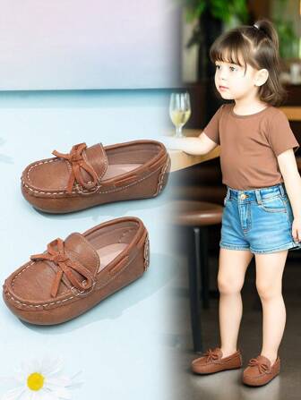 Toddler Casual High-End Loafers, Comfortable Soft-Soled Leather Shoes