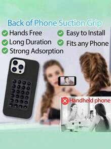 1/2/3/4pcs硅胶吸盘方形单面硅胶吸盘多功能手机皮套硅胶手机吸盘支架 - 彩色 - 查看 7